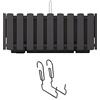 Prosperplast Boardee Fencycase DDEF600W-S433 Balconiera balcone box con Sospensione Sistema di Irrigazione Fioriera (Antracite, 580 mm)