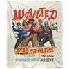 One Piece Straw Hat Crew Wanted Dead Or Alive Coperta super morbida al tatto setoso 152 X 127 Cm