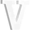 Rayher MDF Lettera V, FSC 100 %, bianco, 11x2x11cm, 64561102