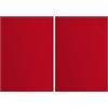 Vaessen Creative Cartoncino Florence Testurizzata - Materiali per Biglietti colorati A4 - Poppy - 10 Fogli - Carta per Scrapbooking, Biglietti, Fustellatura e Progetti con Carta - 216 gsm - Rosso (Confezione da 2)