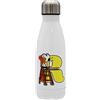 CYPBRANDS Snoopy - Bottiglia d'acqua in acciaio inox, chiusura ermetica, con motivo lettera R multicolore, 550 ml, colore: bianco, prodotto ufficiale