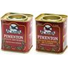 El Avion - Confezione da 2 Pimenton Picante Ahumado - Polvere di Paprika affumicata Piccante e Dolce (2 x 75 g)