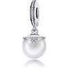 Yashuo Ciondolo per collana in argento Sterling 925 , regalo di anniversario di matrimonio, amore, famiglia, compleanno, adatta per braccialetti europei Pandora e Argento, colore: Perle., cod. C137