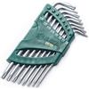 SATA Set di 8 chiavi Torx antimanomissione a braccio lungo ST09701 con punte smussate di precisione, T6 - T25, con contenitore