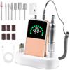 Kazaigou Set fresa per unghie elettriche, 50000 giri/min, fresa per unghie in gel, professionale per unghie in gel e acrilico, lima elettrica con velocità regolabile per manicure pedicure