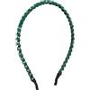 VOCOSTE Strass Capelli Cerchio Fascia per Capelli, per Donne, 0.24 Largo Verde