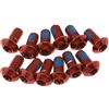 The Lord of the Tools Rotore freno a disco vite bullone ruota bici rotore M5 x 10mm per bicicletta ciclismo MTB colore rosso set di 12 pezzi