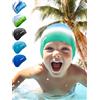 KIDVERSE Cuffia da nuoto per bambini, impermeabile, per bambini, con gommini antiscivolo per una presa antiscivolo, protezione dai raggi UV, 100% resistente agli strappi, in silicone