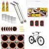 Nairv-Furn Kit completo per la riparazione di pneumatici da bicicletta con toppa, camera d'aria e leva per pneumatici, kit portatile per la riparazione di forature per mountain bike, BMX e bici da strada, access