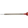 KD89 Horotec MSA01.214 - Cacciavite per orologiaio, corpo e stoppino a forma di T in acciaio inox, testa in alluminio con cuscinetto a sfere, prodotto in Svizzera (1,20 mm)