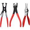 BAIFULAI Fascette per tubo, 3 pezzi, pinza stringitubo, ingresso distanziatore, pinza per collo dritta per separare i tubi dell'olio, pinza a molla a risparmio di lavoro con diritto per la cura