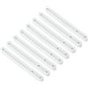 QUARKZMAN Guide Scorrevoli per Cassetti, 8pz 180mm - Guide Scorrevoli in Plastica Guide Montate Lati Scanalature per Cassetti Armadi Tavolini Notte Comodini(Bianco)