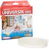 Geko 940013, Guarnizione adesiva termoplastica per porte e finestre, isolante contro caldo e freddo, anti UV, durata 15 anni, Bianco (transparent)