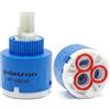 Schläfer 450035 - Cartuccia di Ricambio 35mm Bassa per Miscelatore Monocomando con 2 Piedini in Ceramica Modello Galatron M35 per Rubinetto Bagno e Cucina, Kit Riparazione Antigoccia