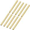 METALLIXITY Ottone Tubo (2.5mm OD x 0.5mm Wall T x 30mm L) 20pz, Tubo Dritto in Metallo Senza Cuciture - Tubo Tondo in Ottone per Casa Arredamento, Macchine, Fai-da-Te Artigianato
