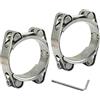 Zerniple Morsetto per tubo flessibile a T resistente, 65-75 mm, in acciaio inossidabile 304, a doppia testa, doppio strato, morsetto per tubi e morsetti per tubi larghezza 20 mm (2 pezzi con chiave)