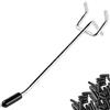 Nivithi 55 ganci per pannelli forati, 15 cm, distanza tra i fori di 2,5 cm | Portasautensili in metallo argentato, 15 cm, pinze da appendere alla parete forata, per officina, garage, negozio, officina
