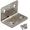Zernnis Set di 8 staffe angolari in acciaio inox a forma di L per ripiani in legno, 50 x 30 x 30 mm