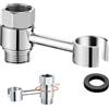 XIONGXIAOZHI Supporto in Acciaio Inox Doccia Muro supporto per doccia girevole a 360° supporto per doccetta rimovibile Snodo Orientabile Supporto Soffione Doccia Staffa Supporto Soffione Doccetta Ottone Cromato