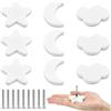 Aolso Pomelli per Mobili Bambini,9 Pezzi Pomelli per Armadi di Gomma Morbida,Maniglie con Viti per Armadio, Cassettiera, Comodino-Bianco