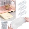 bangminda 50 Pezzi Fodere per Lettiera Monouso per Piccoli Animali Pellicola di Plastica per Gabbie Conigli Fodere per Gabbie per Coniglio Pellicola per Toilet per Porcellini d'India Cincillà Ricci, 90x60 cm