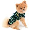 Paideful - Abbigliamento per cani di taglia piccola, gatti, maschio e femmina, estivo, classico a righe, maglietta per cuccioli, giacchino traspirante, in cotone, senza maniche, per chihuahua e