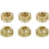 PATIKIL Classica Chitarra Corda Accordatura Perno Ingranaggio 3.6mm Piatto Foro Oro Tono per Chitarra Accordatura 6pz