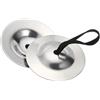 PATIKIL Cimbali per Dita, 1 Coppia Dito Ballo Ventre Zills Ottone Strumento Musicale Piccolo per Feste Ballo