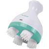 BEPER P302MAS150 Massaggiatore Testa e Corpo Ricaricabile, Massaggiatore Cuoio Capelluto con 4 Testine in Silicone Rotanti, 2 Velocità e 2 Modalità, Timer Automatico, USB-C