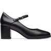 Clarks Freva55 Strap Womens Black Leather, 3