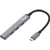 Equip Hub usb Equip 128961 Usb-c 4 porte Usb 3.2 Gen 1/2.0 5Gbps Grigio [128961]