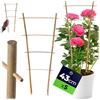 KADAX Set di 43 Bamboo Leader, 5-Set, Support Manager Fiori, Supporto Piante da Giardino a Base di bambů, griglia di Fiori, di Rango, a Forma di V-Gate Trellis, da Arrampicata (H: 43cm, Doppio)