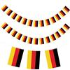 G2PLUS 11M Bandiera Germania Ghirlanda Nazionale Con 40 Bandiere 14 x 21 cm per Decorazioni Bar, Sportivi e Festa Nazionale