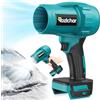 Rozlchar Soffiatore senza fili compatibile con batterie Makita da 18 V (senza batteria), soffiatore portatile con velocità variabile e motore brushless, pulitore per polvere/neve per prato e terrazzo