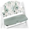 hauck Highchair Pad Select, Jersey Foglie Verde - Cuscino per Bambini 6 - 36 Mesi - Accessorio Compatibile con Seggiolone Pappa Alpha+, Beta+ e Arketa - Antiscivolo e Imbottitura Soffice