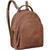 STILORD Doreen Zaino Piccolo Donna in Pelle - Zaino da Giorno Elegante Mini Backpack in Vera Pelle Zaini Casual Femminile Compatto per la Vita Quotidiana Colore:mocca - marrone scuro