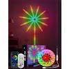 Daymeet Luci a LED a fuochi d'artificio, Smart RGB Dream Color LED per camera da letto luci a strisce con telecomando app luce di sincronizzazione del suono che cambia colore
