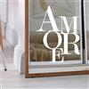 Finest Folia Adesivo a specchio, bianco, per specchio, per bagno, camera da letto, finestre, decorazione fai da te, K163 (15 amore)