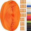 DOITEM The Yard - Cerniere a spirale in nylon, 11 m, con 25 cursori per cerniera, per fai da te, cucito, sartoria, borse, indumenti, tessuti per la casa, colore arancione, #3