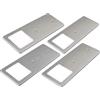 kalb Material für Möbel kalb | Faretto LED da incasso da 5 W - Lampada da cucina molto piatta con funzione touch, faretto da incasso, a scelta, set da 4 pezzi, bianco caldo