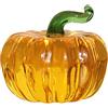 YANGSHINE Statua di zucca di vetro, decorazione di scultura di frutta artificiale, figura di fermacarte da tavolo per decorazione domestica, zucca