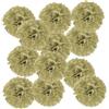 PATIKIL 15cm Pompon Carta Velina, 12Pz Fiori di Carta Pom Poms Decorativi Colorati per Matrimoni Addio Nubilato Compleanno Decorazioni Sfondo, Oro