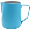Abcsea 1 Pezzo Bricco per Latte in Acciaio Inox, Brocca di Latte, Brocca in Acciaio Inox, Montalatte Latte, Schiuma di Latte, caffè Latte Art Penna caffè, Blu 350ml/12oz