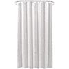 arteneur Tenda da Doccia Antimuffa 120x180cm Bianco con Ornamenti Argento