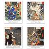 Berkin Arts Stampe da Parete Ukiyo-e Giapponese Senza Cornice, Set di 4 Poster, Carta artistici di alta qualità Taglia: 20x25 cm, Artistica Murale Leggende e Miti per Ristorante Tsukioka Yoshitoshi Painting