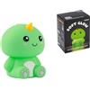 I-TOTAL® - Luce Notturna LED in Silicone Morbido - Lampada Ricaricabile con 9 Colori, Perfetta per Cameretta e Relax (HELLO DINO)