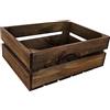 Creative Deco Cassetta in Legno Marrone Venge, 40 x 30 x 15 cm | Finitura marrone Venge, stile vintage, contenitore per giochi, vestiti e altri oggetti