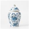 fanquare Barattoli di Zenzero Blu e Bianchi con Coperchio Contenitore per il Tè in Porcellana Cinese Vaso Decorativo di Fiori di Rosa Barattolo in Ceramica per Tè Caffè Zucchero