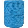 APREGGIO Corda Macramé 3mm x 100m, Filato di Cotone a Torsione Singola (Single Twist) per Arazzi, Portapiante e Decorazioni DIY - Colore: Blu