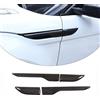 Diyucar Rivestimento adesivo per bocchetta laterale dell'aria del parafango auto, accessori decorativi per Land Rover Range Rover Evoque 2012-2018 (Fibra di carbonio)